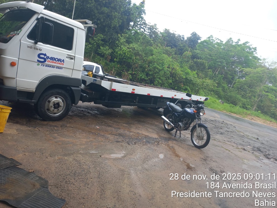 Atendimento de guincho em Presidente Tancredo Neves, BA