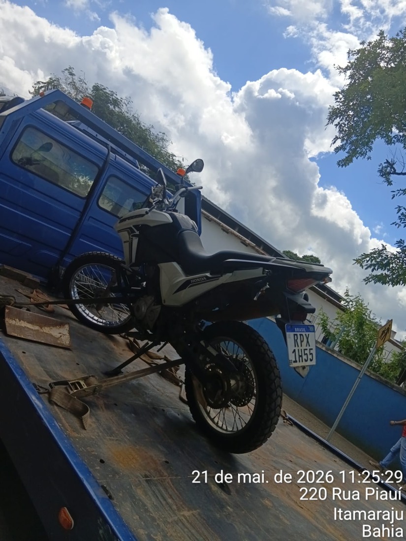 Reboque de moto pela Simbora Guinchos no Sul da Bahia